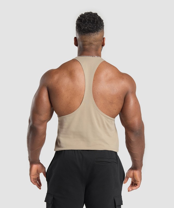 Gymshark Legacy Stringer Stringer Heren Bruin | OEPN07963