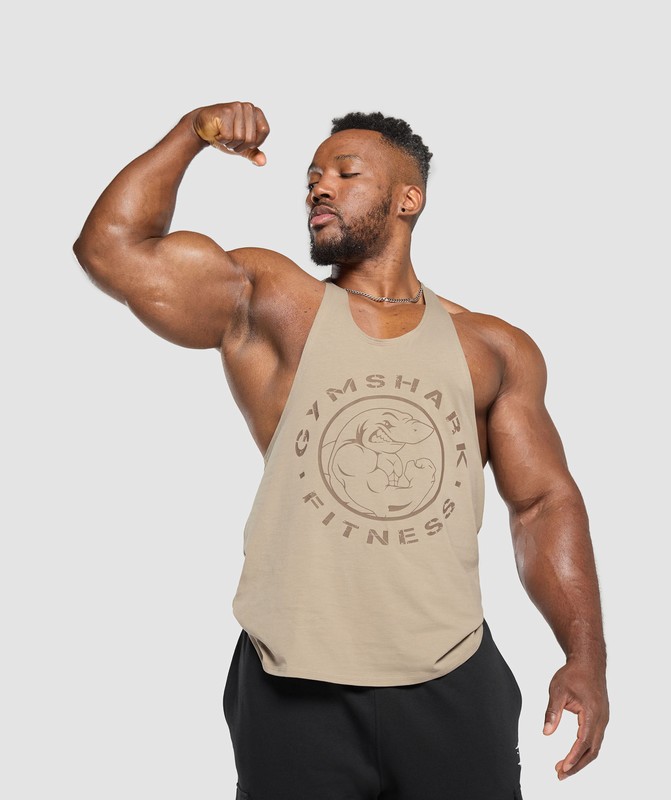 Gymshark Legacy Stringer Stringer Heren Bruin | OEPN07963
