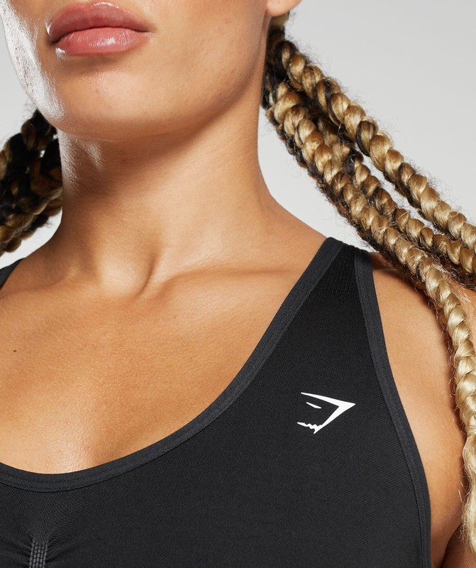 Gymshark Lift Contour Seamless Bodysuit Bodysuit Dames Zwart Zwart | DWBN74253