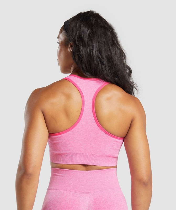 Gymshark Lift Seamless Sports Bra Sport BH Dames Roze | QCJH96728