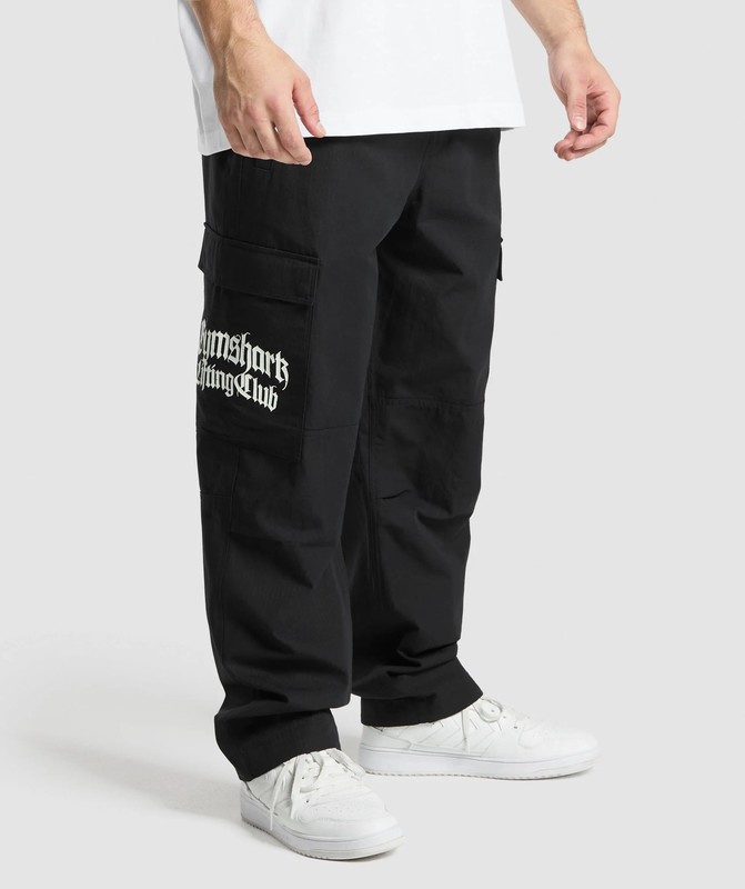 Gymshark Lifting Club Ripstop Cargo Broek Heren Zwart | MAHI02916