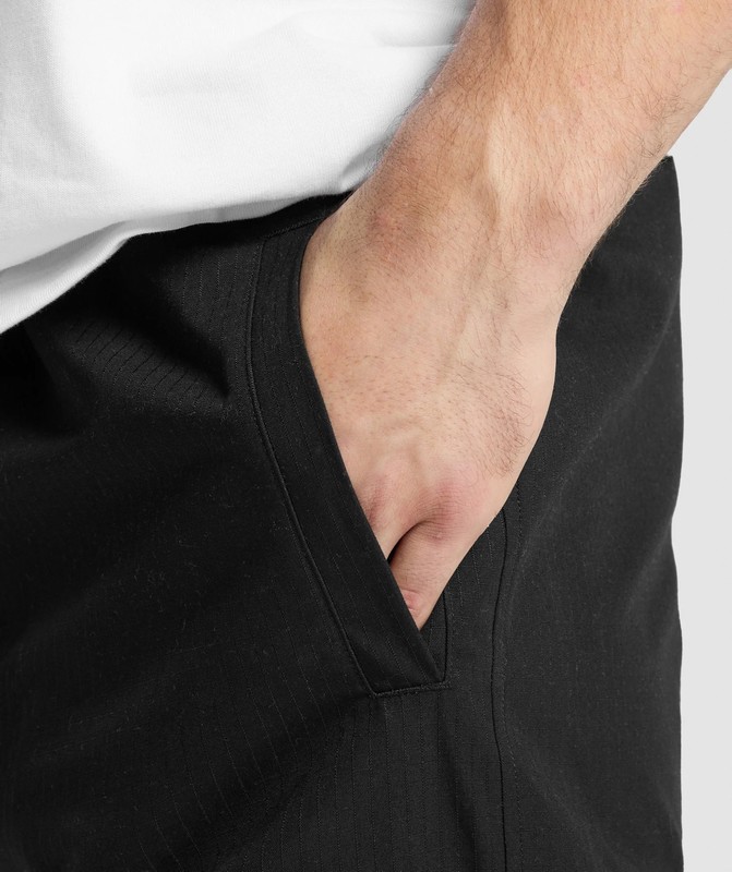 Gymshark Lifting Club Ripstop Cargo Broek Heren Zwart | MAHI02916