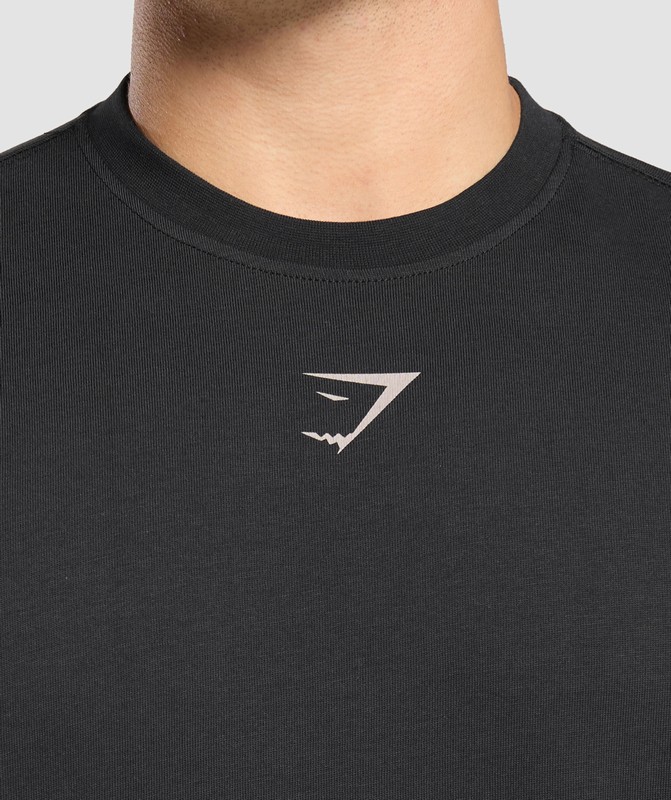 Gymshark Lifting Club T-Shirt T-Shirt Heren Zwart Lichtgrijs | TRUV38579