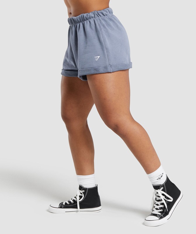 Gymshark Lifting Loose Shorts Korte Broek Dames Blauw | KJIW78695