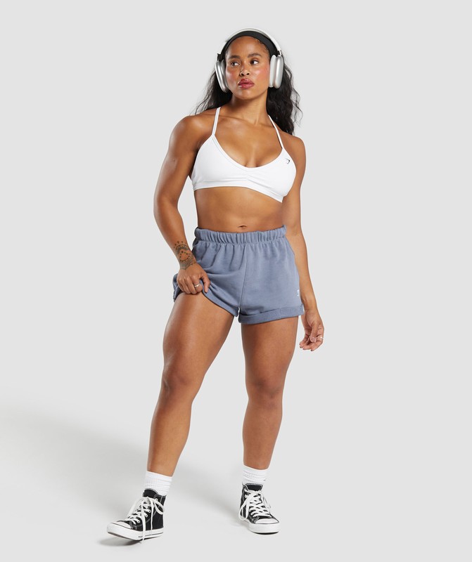 Gymshark Lifting Loose Shorts Korte Broek Dames Blauw | KJIW78695