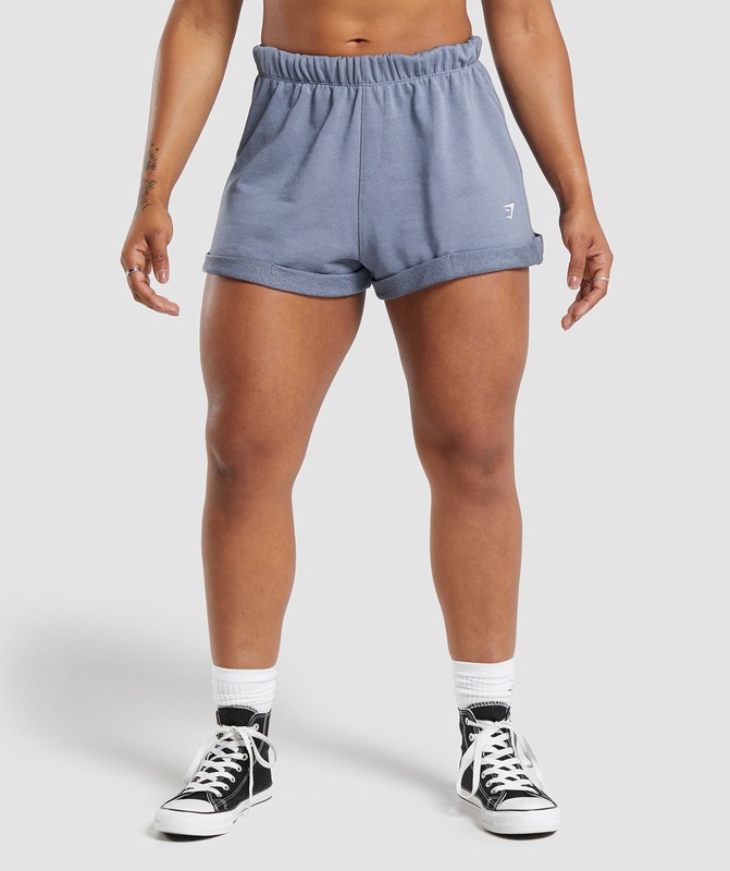 Gymshark Lifting Loose Shorts Korte Broek Dames Blauw | KJIW78695