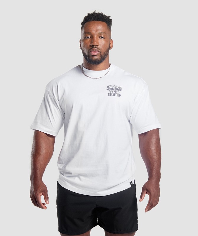 Gymshark Lifting Man T-Shirt T-Shirt Heren Wit | THWL19586