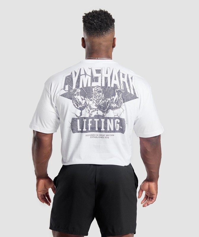 Gymshark Lifting Man T-Shirt T-Shirt Heren Wit | THWL19586