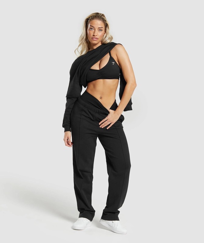 Gymshark Lifting Oversized Sweatshirt Sweatshirts Dames Zwart | RFKQ50493