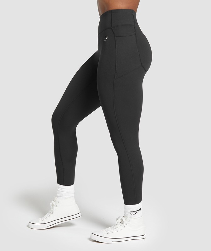 Gymshark Lifting Pocket Leggings Leggings Dames Zwart | NWQM72398