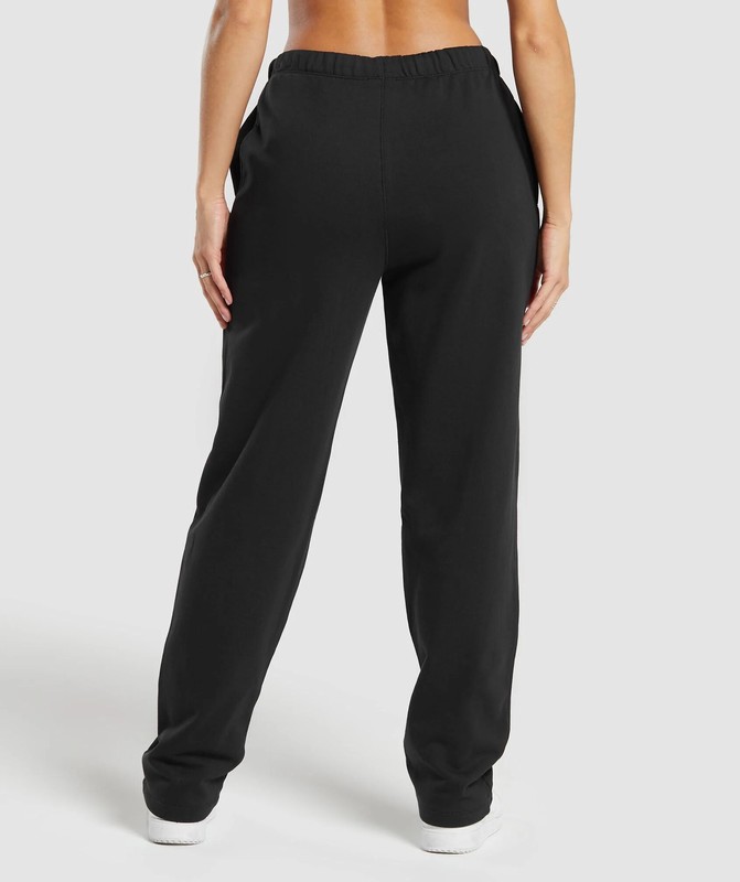 Gymshark Lifting Straight Leg Jogger Joggingbroek Dames Zwart | JUBA39516