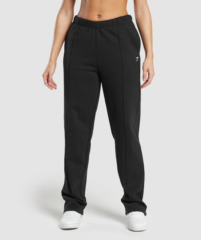 Gymshark Lifting Straight Leg Jogger Joggingbroek Dames Zwart | JUBA39516