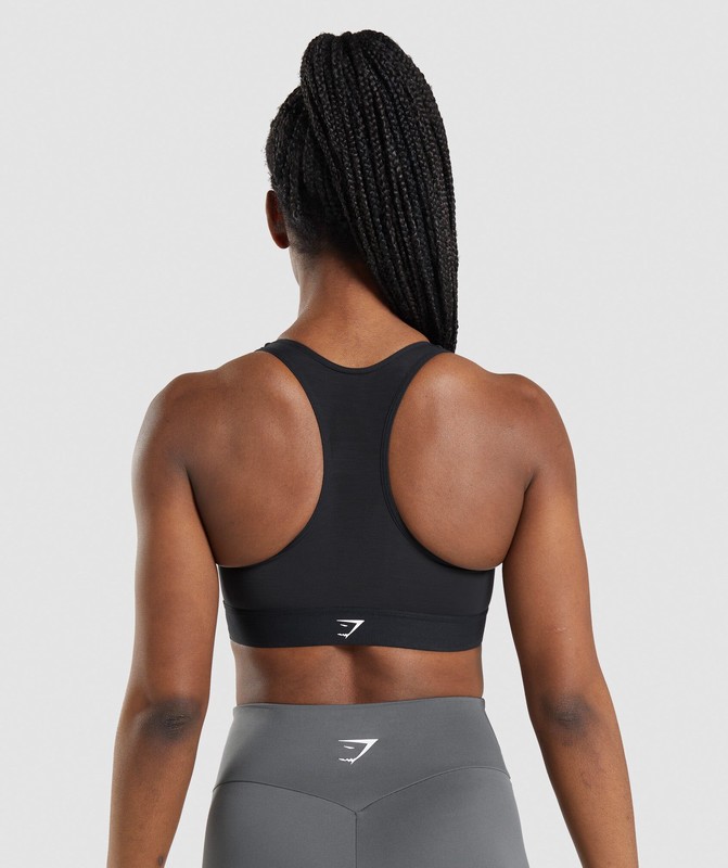 Gymshark Lightweight High Support Sports Bra Sport BH Dames Zwart | VSNF13279