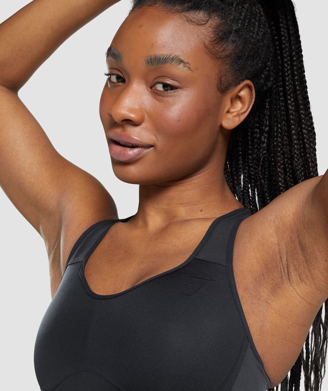 Gymshark Lightweight High Support Sports Bra Sport BH Dames Zwart | VSNF13279