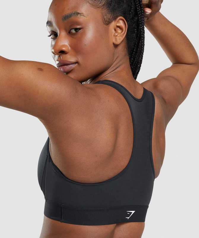 Gymshark Lightweight High Support Sports Bra Sport BH Dames Zwart | VSNF13279