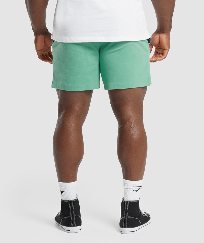Gymshark Lightweight Jersey Shorts Korte Broek Heren Groen | LIJG95830