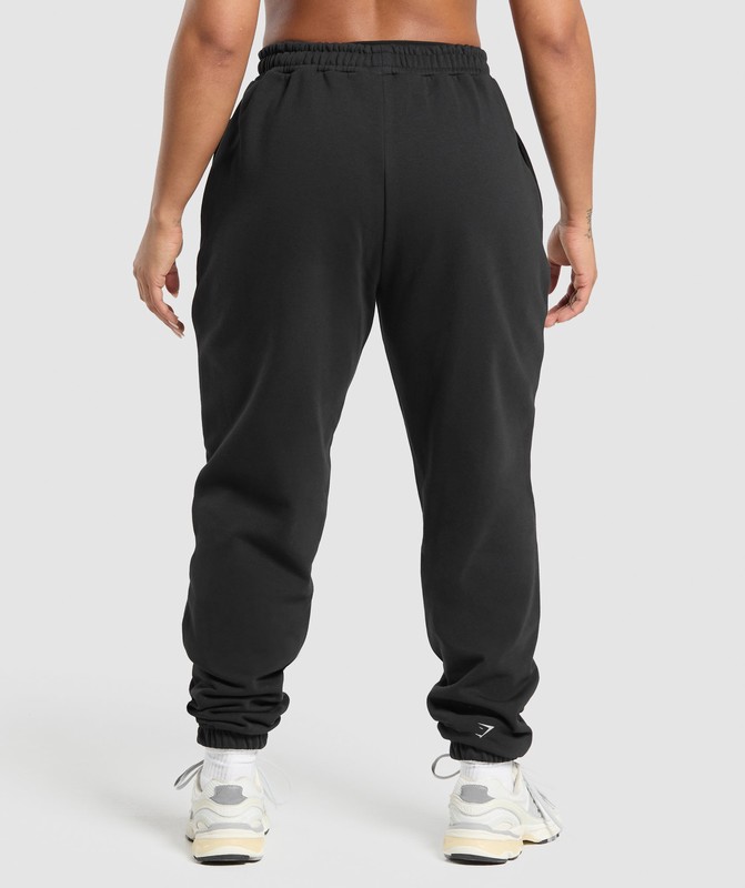 Gymshark London City Graphic Jogger Joggingbroek Dames Zwart | CUZB43582