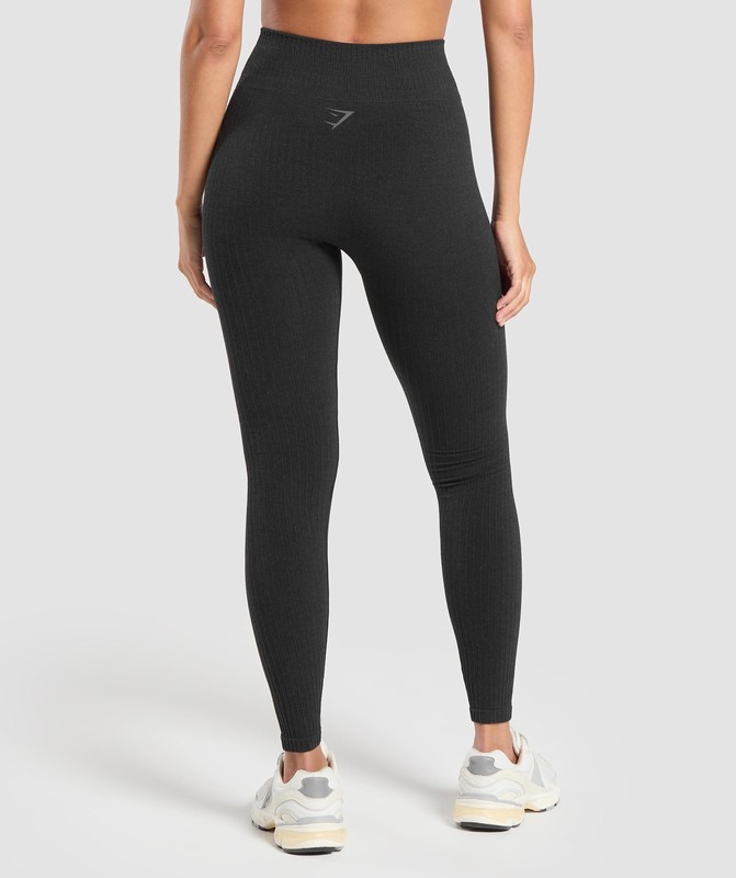 Gymshark Luxe Seamless Leggings Leggings Dames Coal Marl | EVAC15809