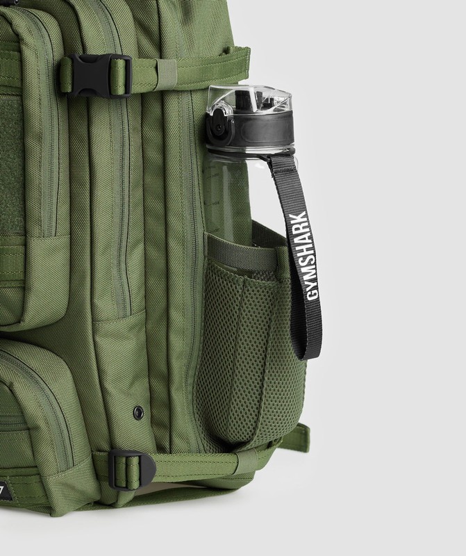 Gymshark Military Backpack Rugzak Dames Olijfgroen | DMXB02946