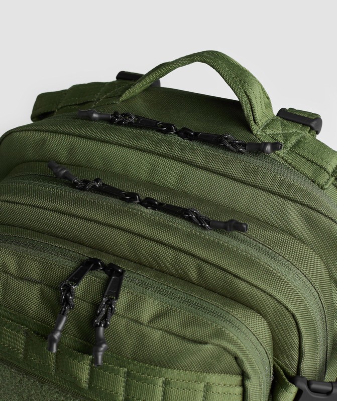 Gymshark Military Backpack Rugzak Dames Olijfgroen | DMXB02946