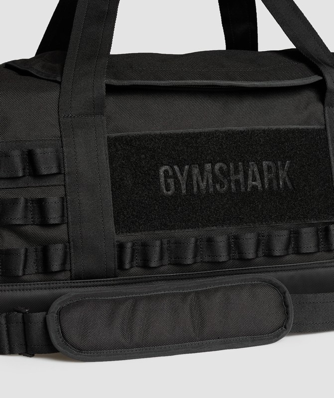 Gymshark Military Holdall Tas Dames Zwart | RWHP43628