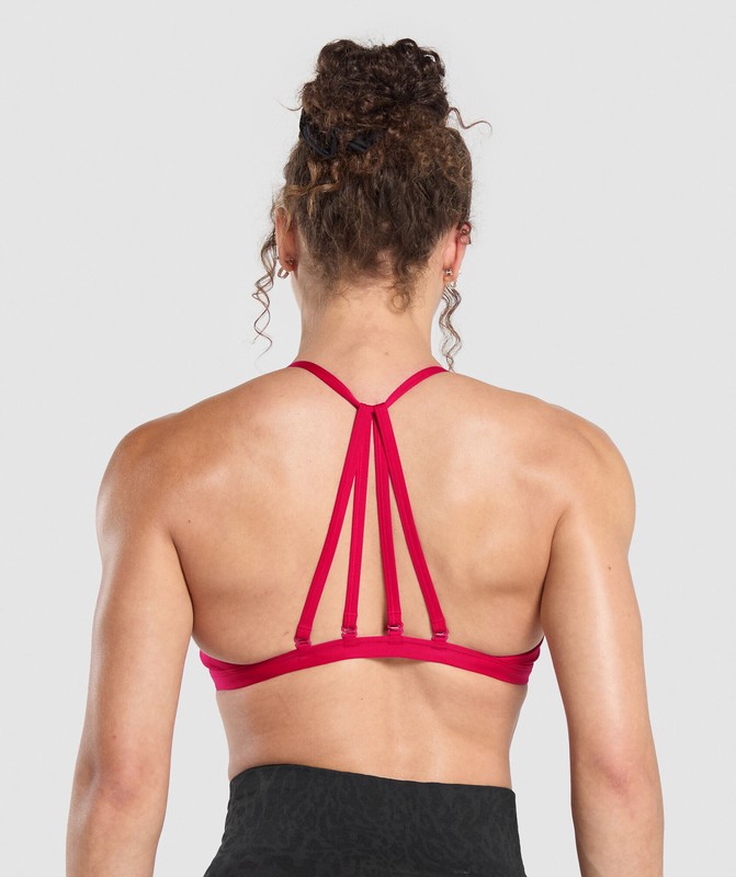 Gymshark Minimal Sports Bra Sport BH Dames Roze | LKOM58293