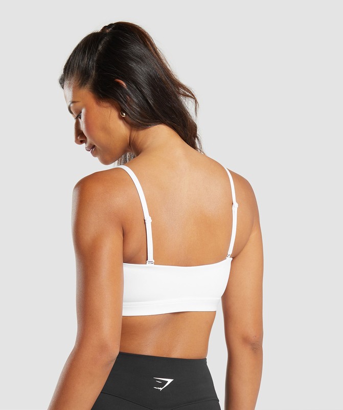 Gymshark Multi Way Strap Bandeau Bra BH Dames Wit | OZGR42358