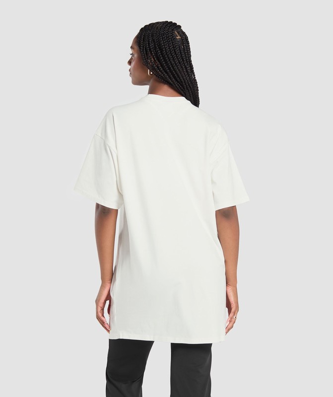 Gymshark Oversized T-Shirt Dress T-Shirt Dames Wit | SXMO08721
