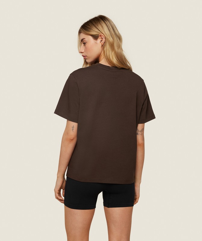 Gymshark Pe Graphic T-Shirt T-Shirt Dames Bruin | LCRP75104