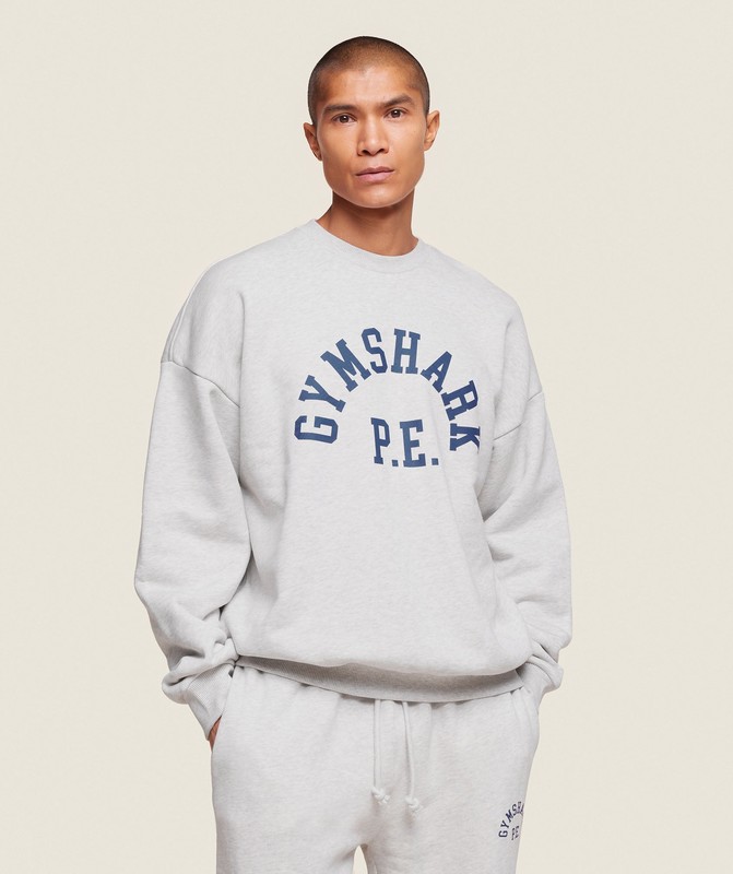 Gymshark Phys Ed Crew Sokken Heren Lichtgrijs | XFQI71693