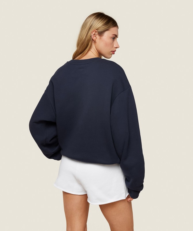 Gymshark Phys Ed Logo Sweatshirt Sweatshirts Dames Blauw | IHAB81570