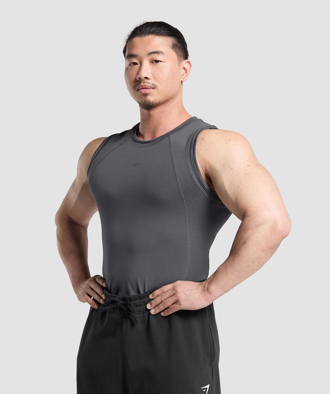 Gymshark Physique Tank Tanktop Heren Grijs | UFGK46285