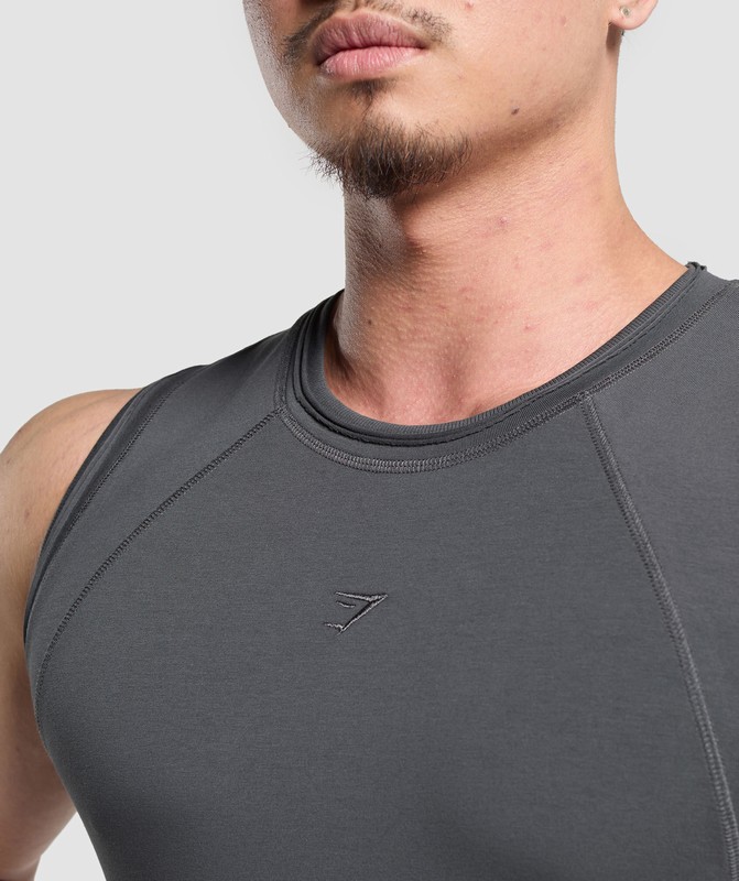 Gymshark Physique Tank Tanktop Heren Grijs | UFGK46285