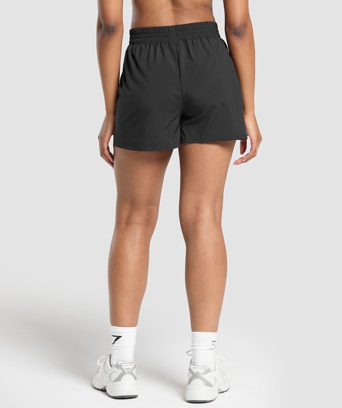 Gymshark Pintuck Shorts Korte Broek Dames Zwart | JEKY71524