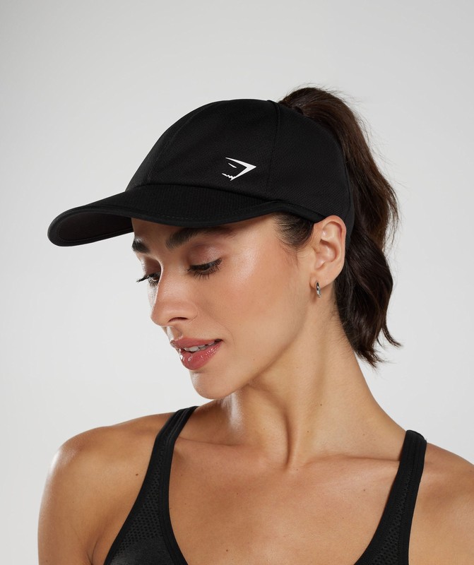 Gymshark Ponytail Cap Pet Heren Zwart | FRBU71962