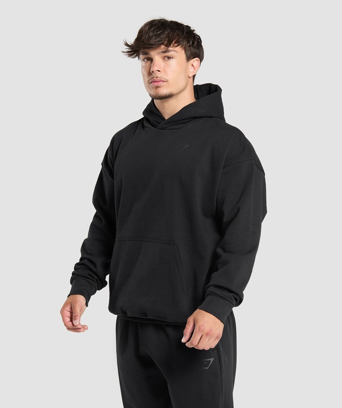Gymshark Power Hoodie Hoodie Heren Zwart | QTZW91085