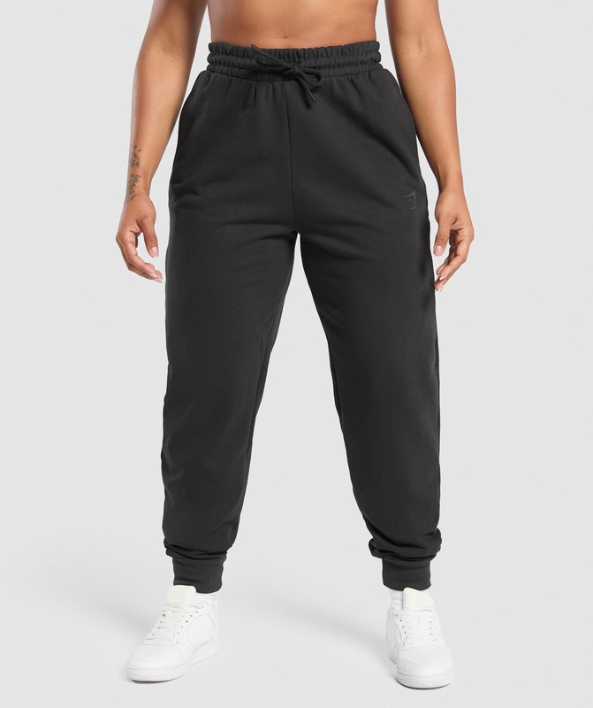Gymshark Power Joggers Joggingbroek Dames Zwart | QJKL14795
