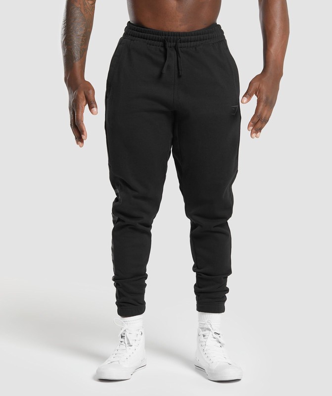 Gymshark Power Joggers Joggingbroek Heren Zwart | ZQBT18264