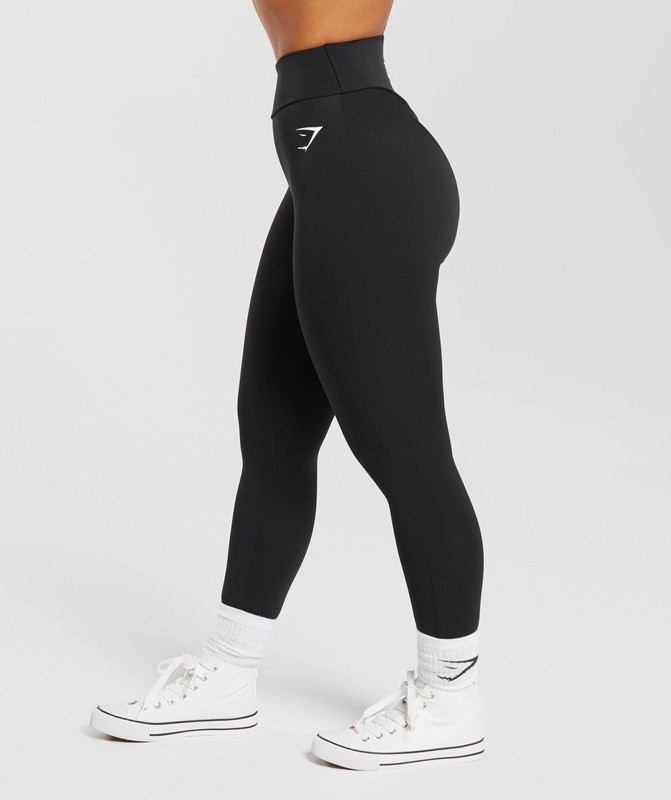 Gymshark Power Leggings Leggings Dames Zwart | SINH32816