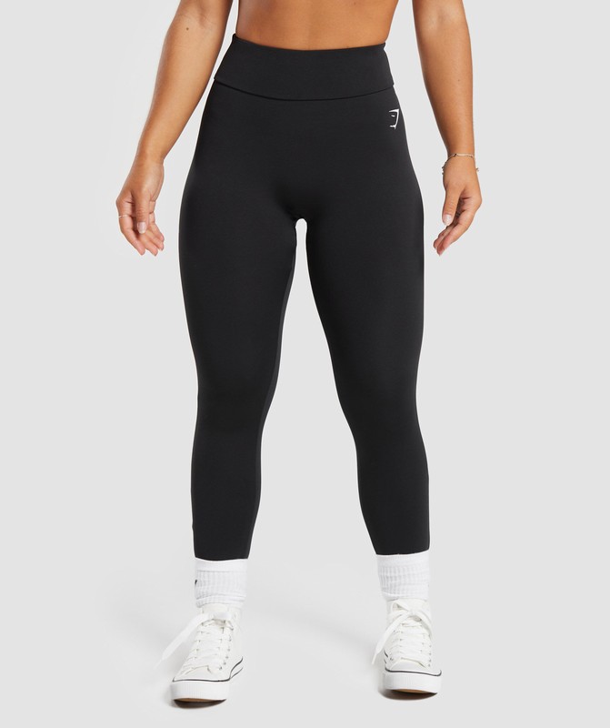 Gymshark Power Leggings Leggings Dames Zwart | SINH32816