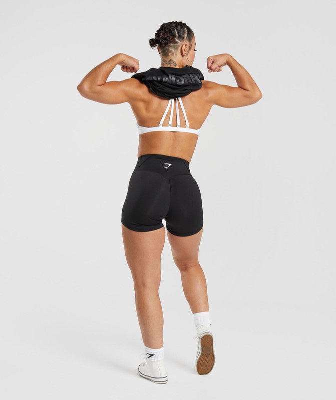 Gymshark Power Oversized T-Shirt T-Shirt Dames Zwart | CMTN29784