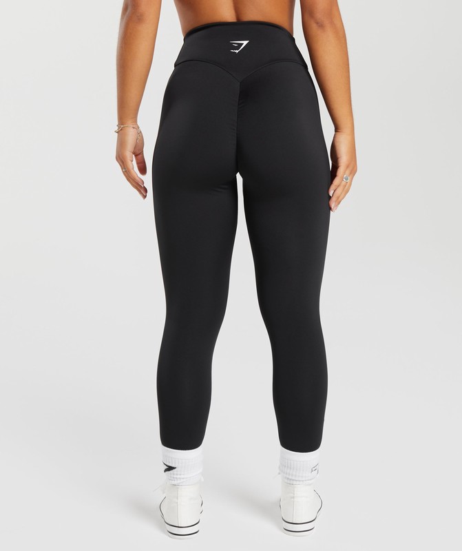Gymshark Power Regular Leggings Leggings Dames Zwart | GUKM47086