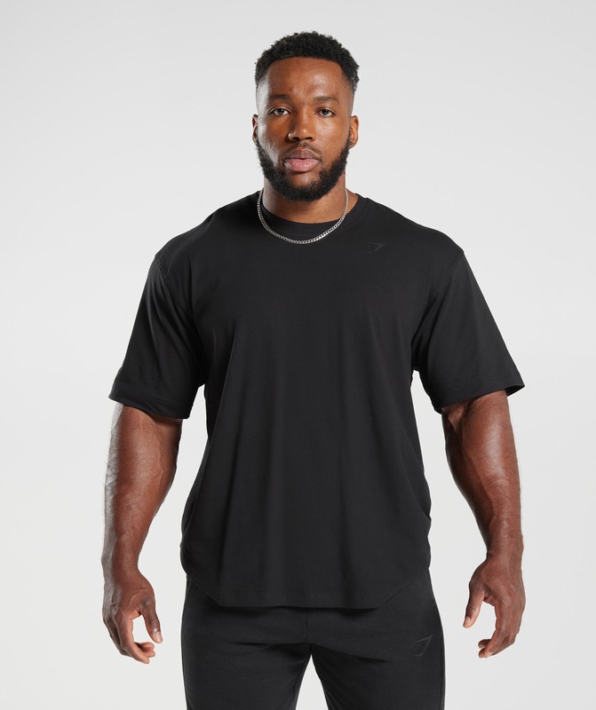 Gymshark Power T-Shirt T-Shirt Heren Zwart | LWYZ79821