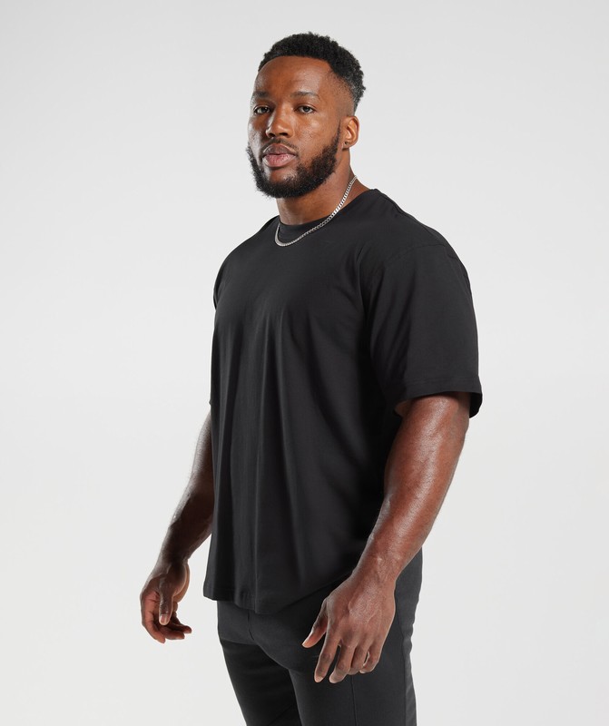 Gymshark Power T-Shirt T-Shirt Heren Zwart | LWYZ79821