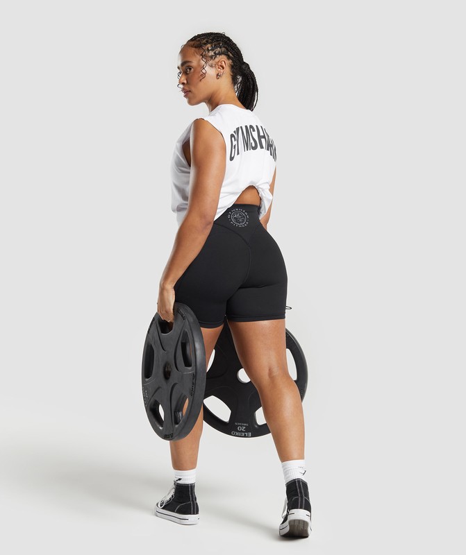 Gymshark Power Tank Tanktop Dames Wit | ZEYB39527