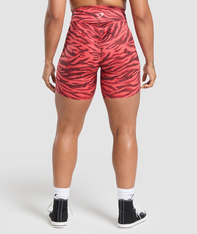 Gymshark Power Tight Shorts Korte Broek Dames Roze | EVMY91368