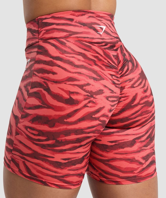 Gymshark Power Tight Shorts Korte Broek Dames Roze | EVMY91368