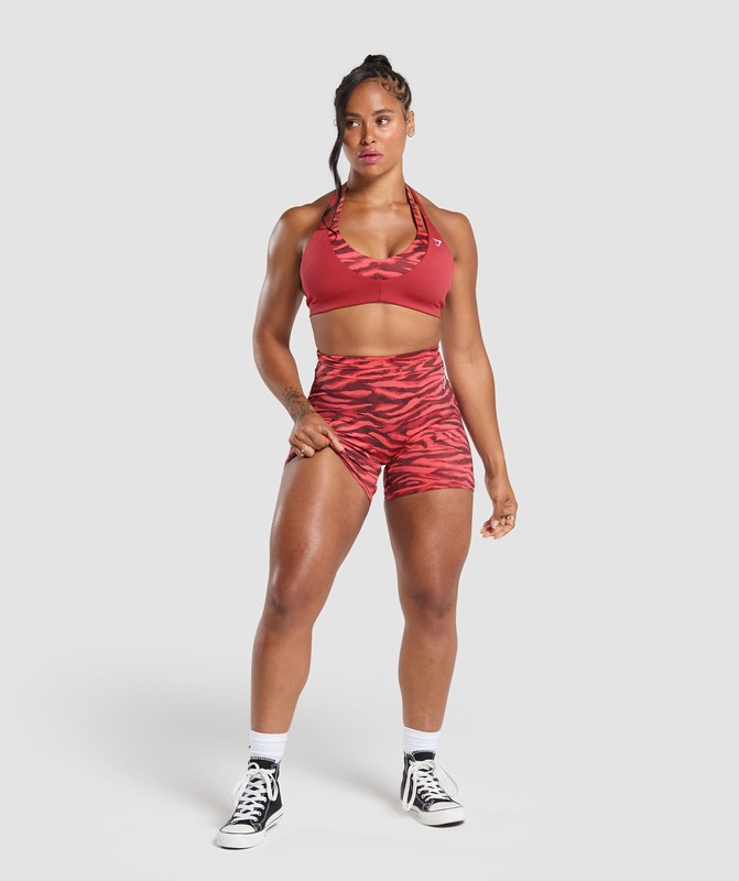 Gymshark Power Tight Shorts Korte Broek Dames Roze | EVMY91368