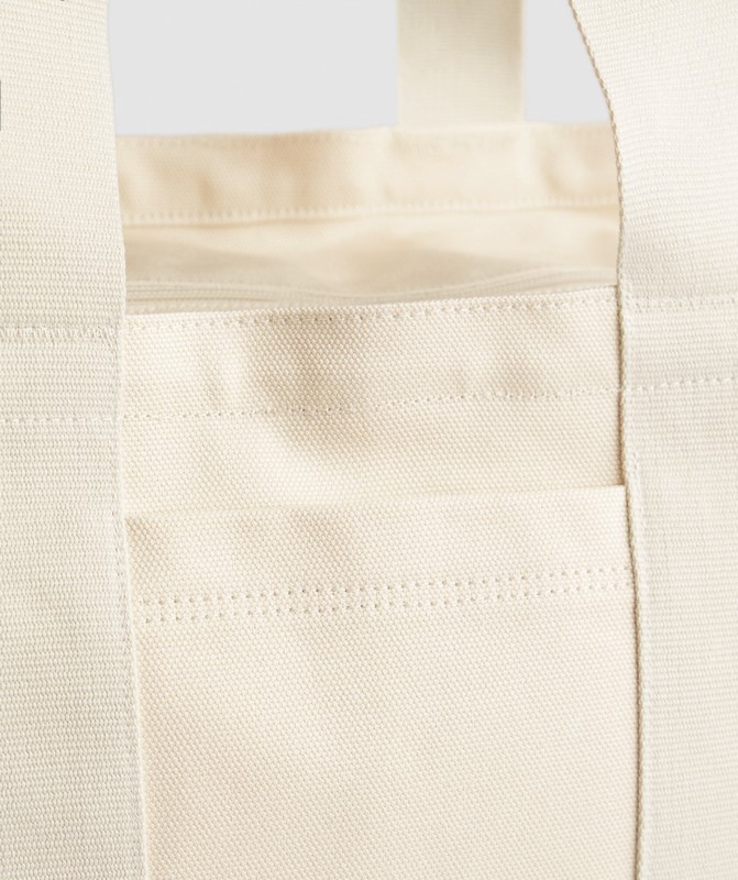 Gymshark Power Tote Tote Heren Wit Beige | SKTW70342