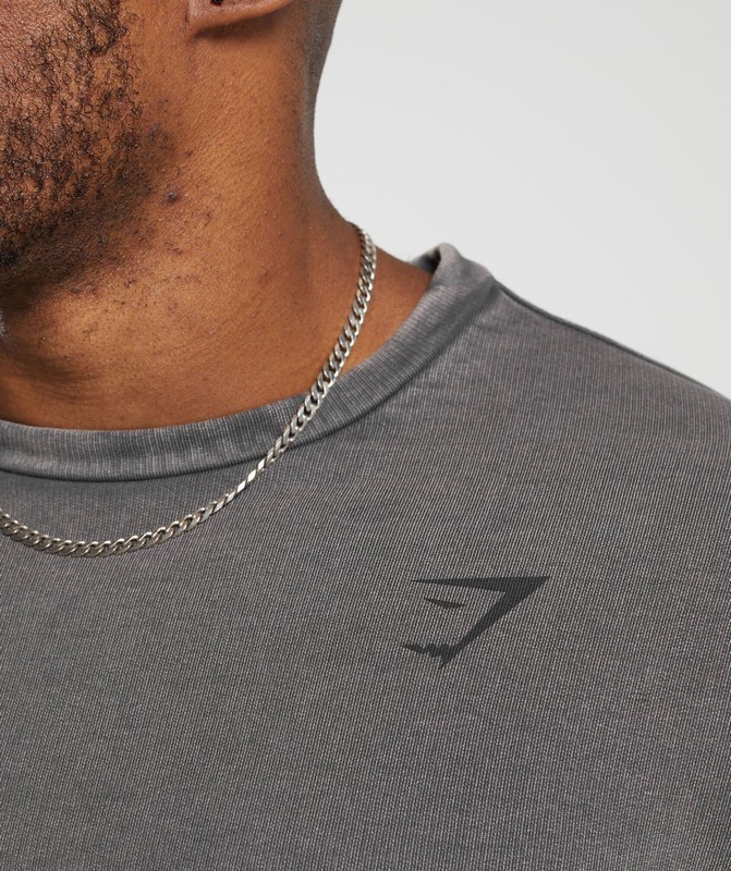 Gymshark Power Washed Crew Sokken Heren Grijs | YCAK84715